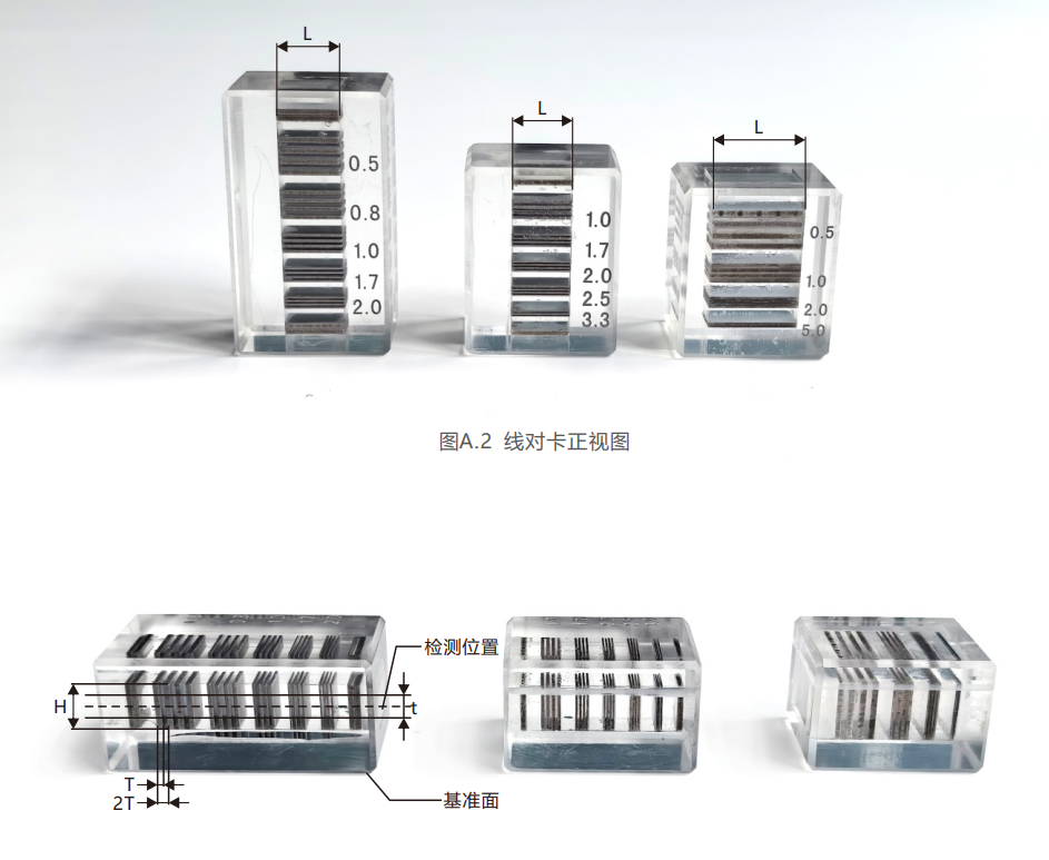 工業CT空間分辨率測試卡JJF 1596-2016